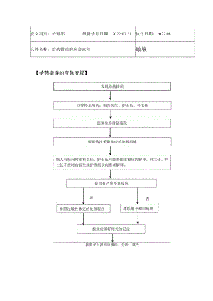2022年9月《给药错误的应急流程》.docx