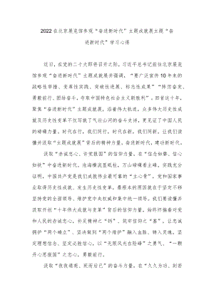 2022在北京展览馆参观“奋进新时代”主题成就展主题“奋进新时代”学习心得3篇.docx