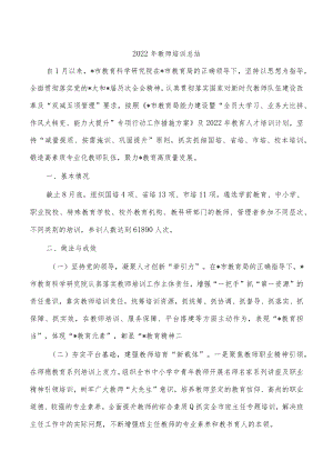 2022年教师培训总结.docx