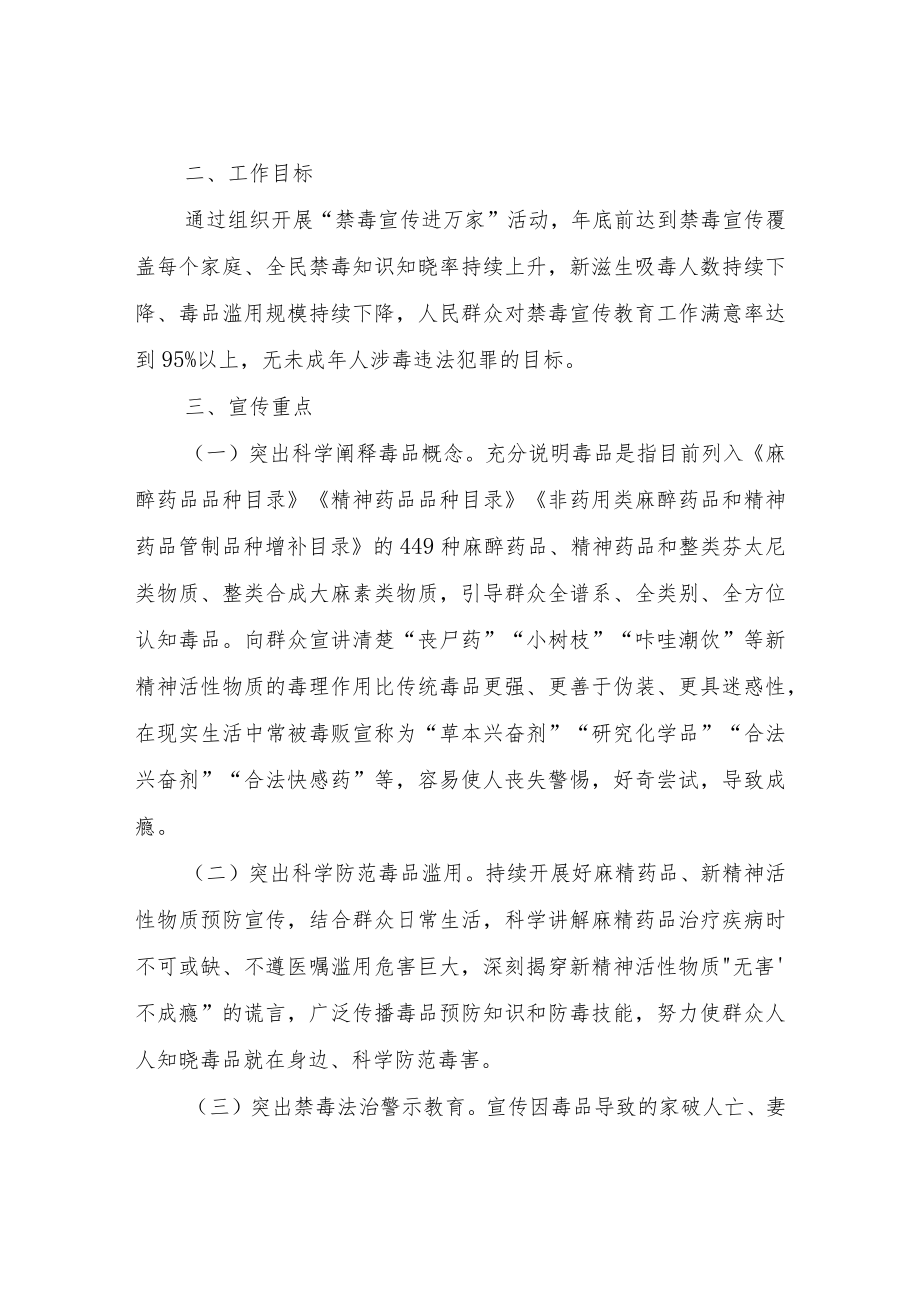 XX街禁毒宣传进万家活动实施方案.docx_第2页
