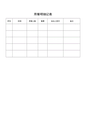 2022年《用餐明细记表》模板.docx