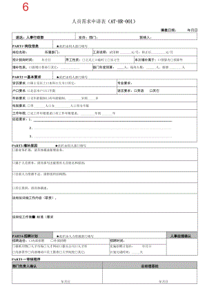 人力需求申请表.docx