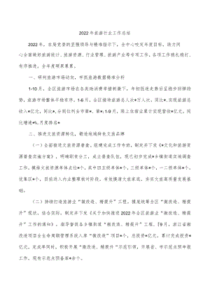 2022年旅游行业工作总结.docx