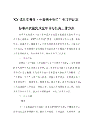 XX镇扎实开展“十聚焦十到位”专项行动高标准高质量完成全年目标任务工作方案.docx