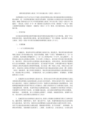 《湖南省促进残疾人就业三年行动实施方案（2022-2024年）》全文及解读.docx