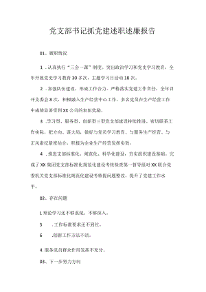 党支部书记抓党建述职述廉报告.docx