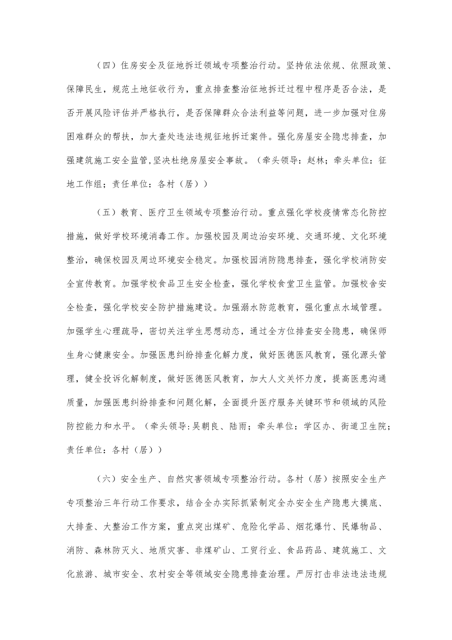 xx街道六大领域专项整治和开展信访大接访大化解行动工作方案.docx_第3页