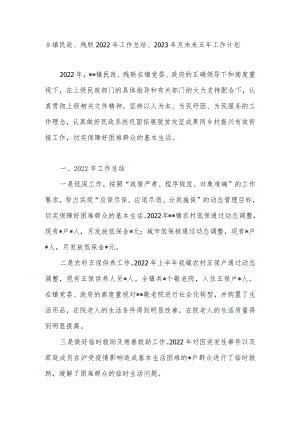 乡镇民政残联2022年度工作总结2023年及未来五年工作计划.docx