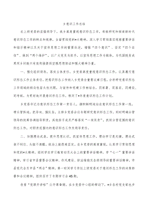 乡意识工作总结.docx