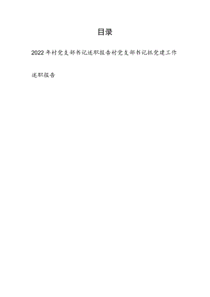 2022年村党支部党建引领发展工作情况汇报和书记抓党建工作述职报告.docx