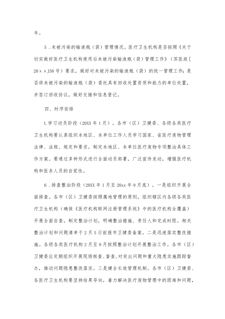 xx市医疗废物专项整治工作实施方案.docx_第3页