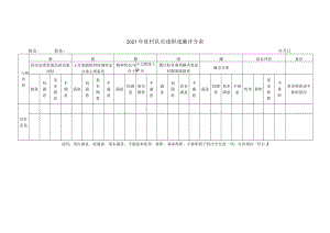 2021年驻村队员述职述廉评分表.docx