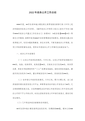 2022年政务公开工作总结.docx