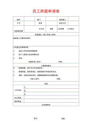 入职员工辞退申请表.docx