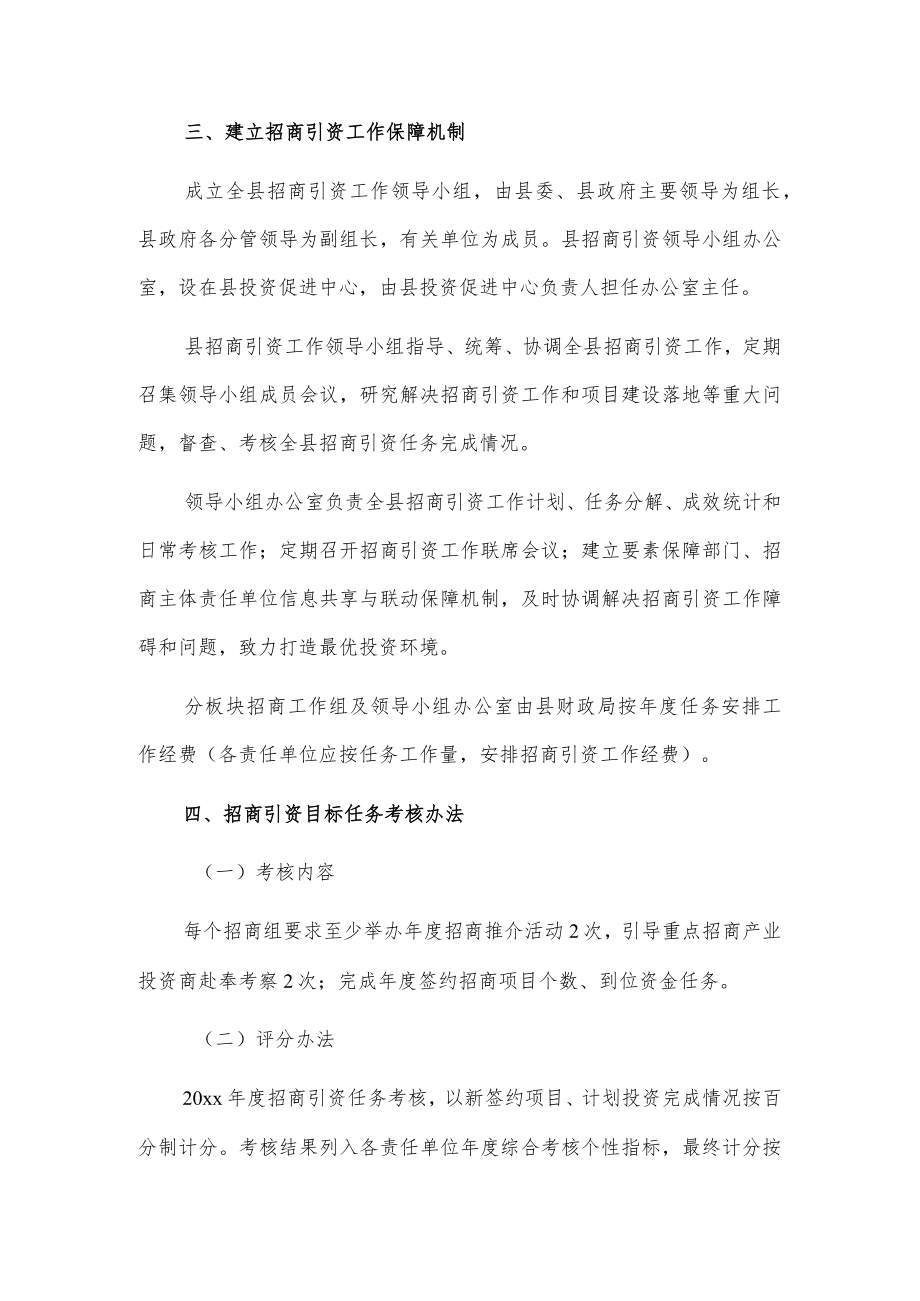 xx县20xx年招商引资工作实施方案.docx_第3页