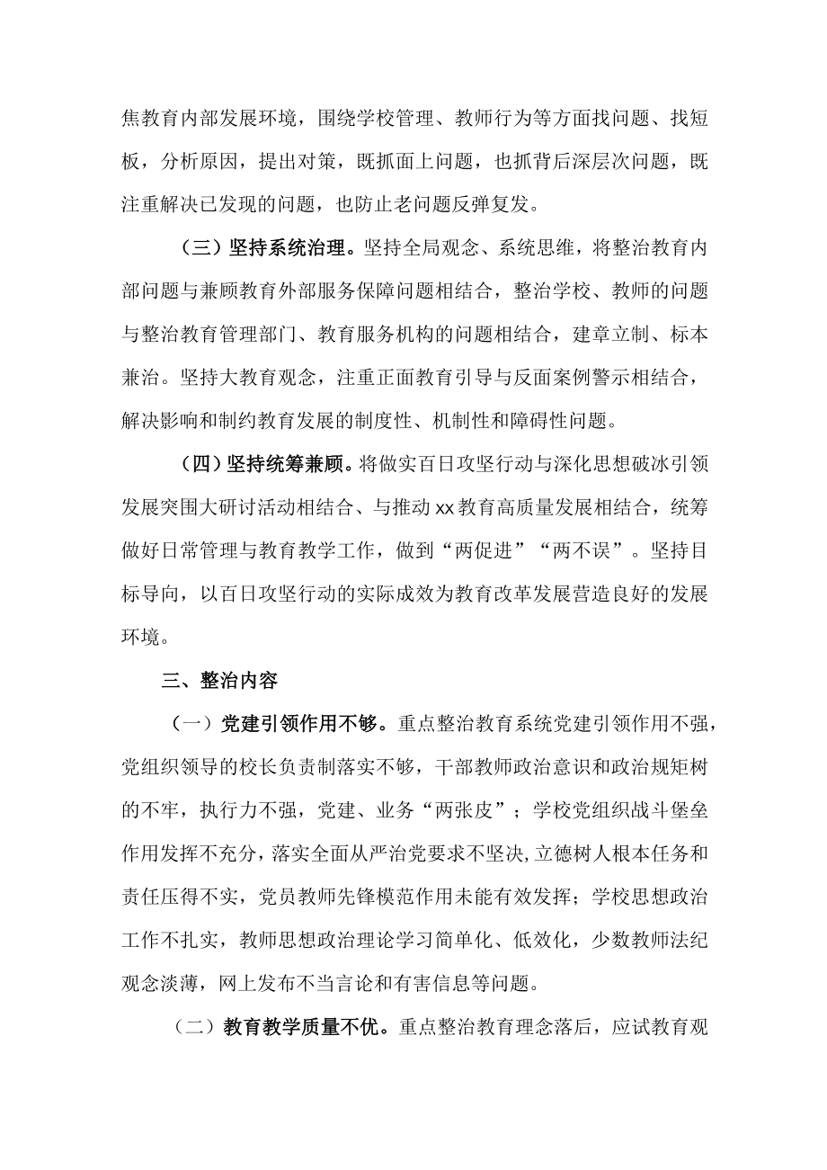 2022年中小学开展“双优化”整治百日攻坚专项行动计划.docx_第2页