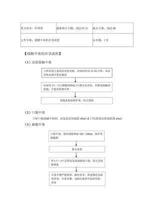 2022年9月《强酸中毒的应急流程》.docx