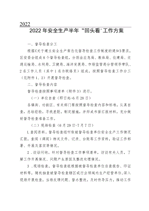 2022年安全生产半年“回头看”工作方案.docx