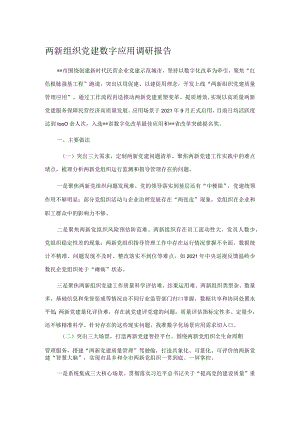 两新组织党建数字应用调研报告.docx