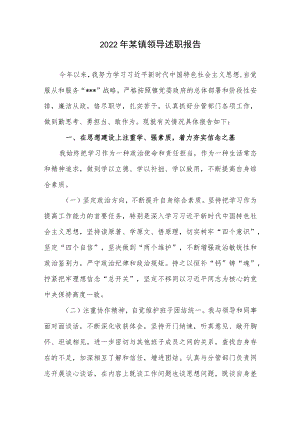 2022年度乡镇领导干部述职报告.docx