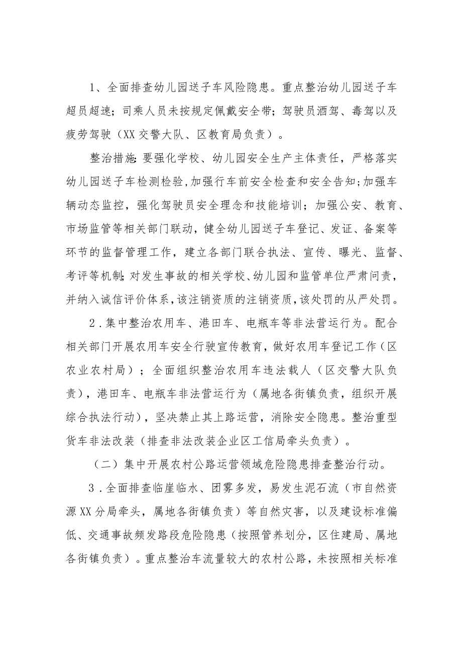 XX区交通运输风险大排查隐患大整治工作方案.docx_第2页