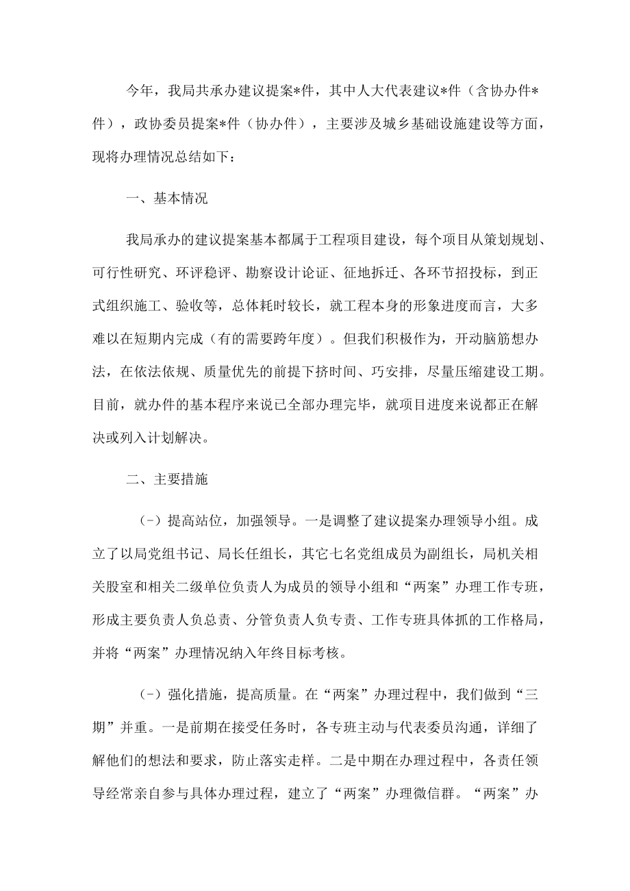 2022年建议提案办理情况阶段性总结.docx_第1页