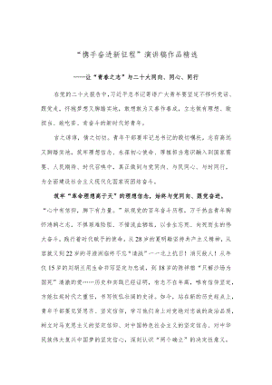 “携手奋进新征程”演讲稿作品精选.docx