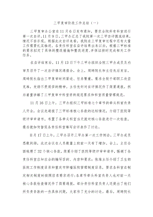 三甲复审阶段工作总结.docx