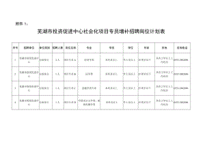 2018年芜湖市不动产登记中心编外工作人员招聘工作方案.docx