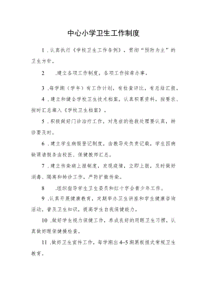 中心小学卫生工作制度.docx