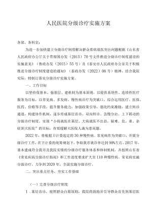 人民医院分级诊疗实施方案.docx