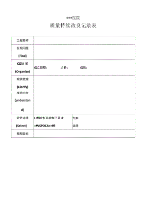 PDCA持续改进记录表.docx