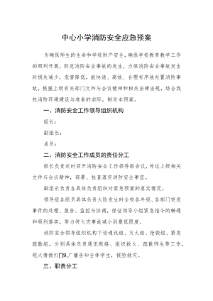 中心小学消防安全应急预案.docx