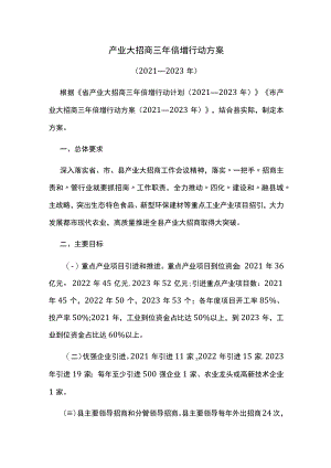 产业大招商三年倍增行动方案.docx