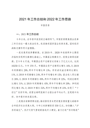 2021年工作总结和2022年工作思路.docx
