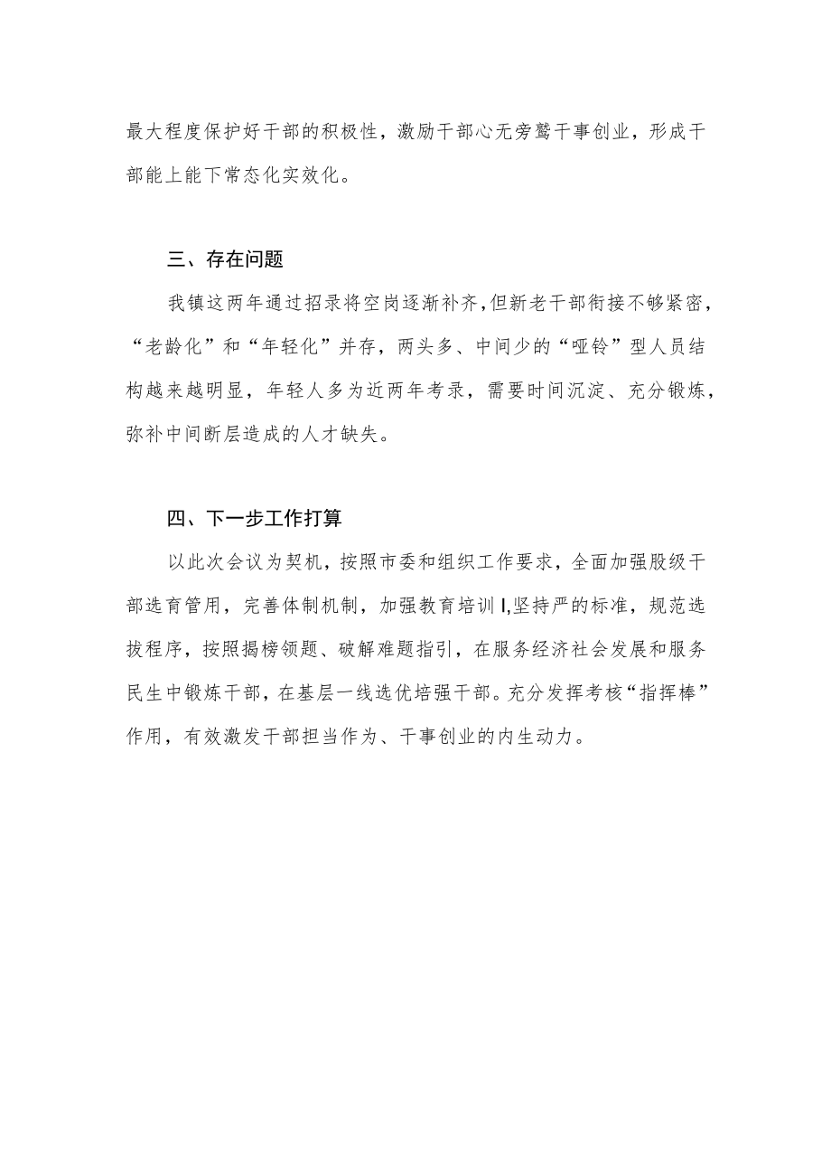 2022年乡镇关于健全干部能上能下机制工作总结汇报发言材料.docx_第3页