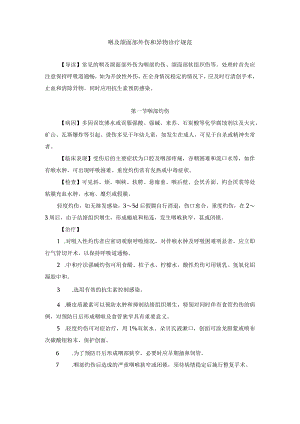 咽及颌面部外伤和异物诊疗规范.docx