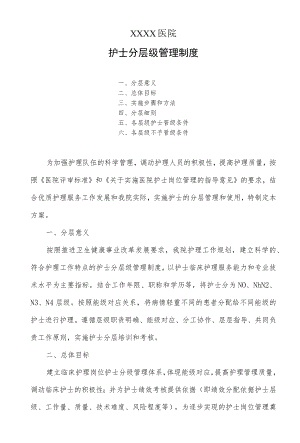 医院护士分层级管理制度.docx