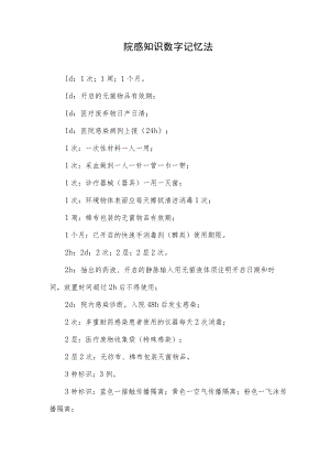 院感知识数字记忆法.docx