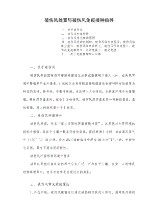 破伤风处置与破伤风免疫接种指导.docx
