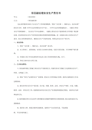 项目副经理安全生产责任书.docx