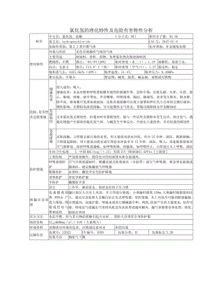 氯化氢的理化特性及危险有害特性分析.docx