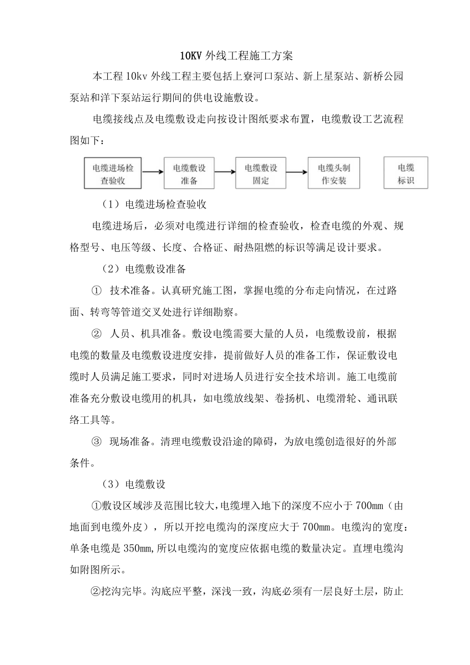 10KV外线工程施工方案.docx_第1页