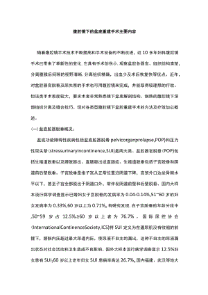 腹腔镜下的盆底重建手术主要内容.docx