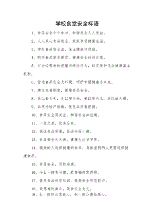 2022学校食堂安全标语(1).docx