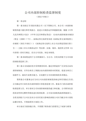 公司内部控制检查监督制度.docx