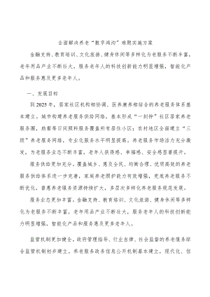 全面解决养老“数字鸿沟”难题实施方案.docx