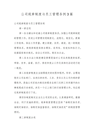 公司规章制度与员工管理条例3篇.docx