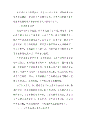 2022个人岗位职责总结报告.docx