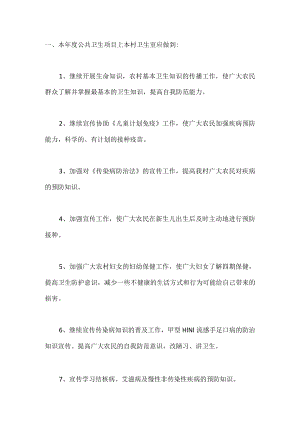 公共卫生个人工作计划.docx